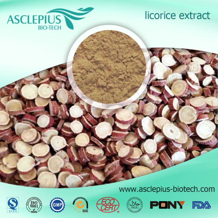 Licorice Extract Powder Chaw muag khoom lag luam wholesale / cov khoom xyaw nquag yog Glycyrrhetinic Acid, glabridin, Liquiritin